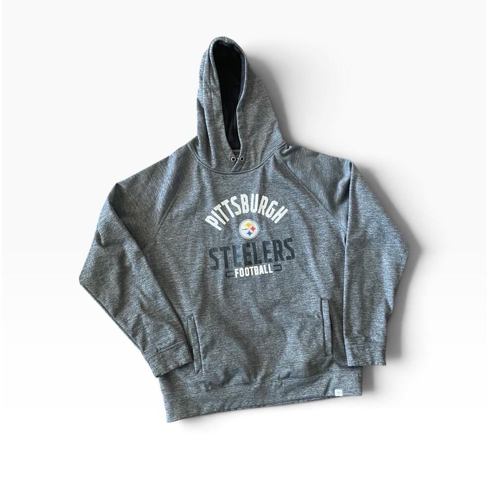 Pittsburgh Steelers Fanatics NFL Pro Line Hoodie Men's XL Gray Fleece Pullover